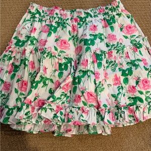 HHH Paz skirt in pink roses, size L